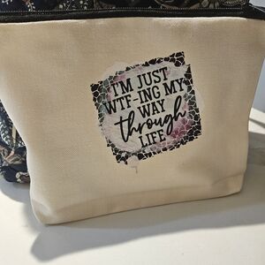 Stylish Cream Multi-Pupose Canvas Case/Bag